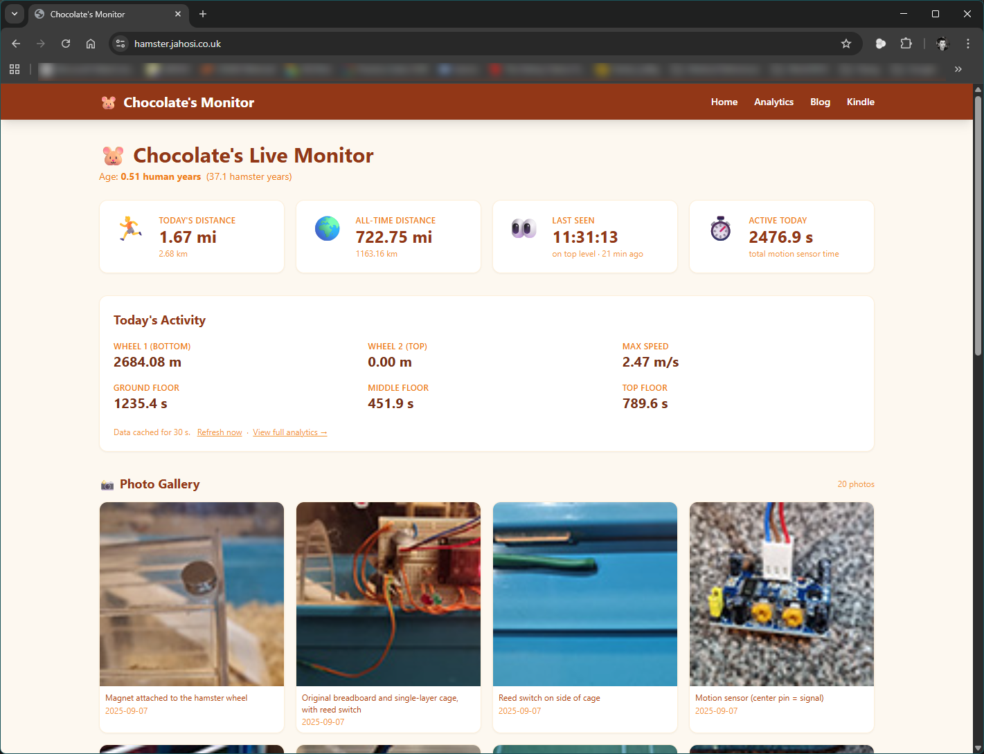 Hamster Activity Logger